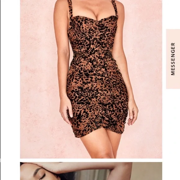 House Of Cb Leopard Dress - Picture 2 of 5